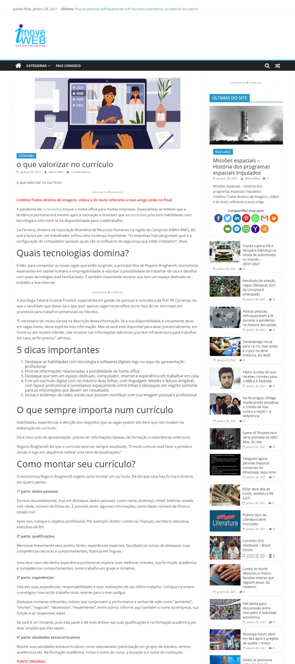 Portal Imove Web
