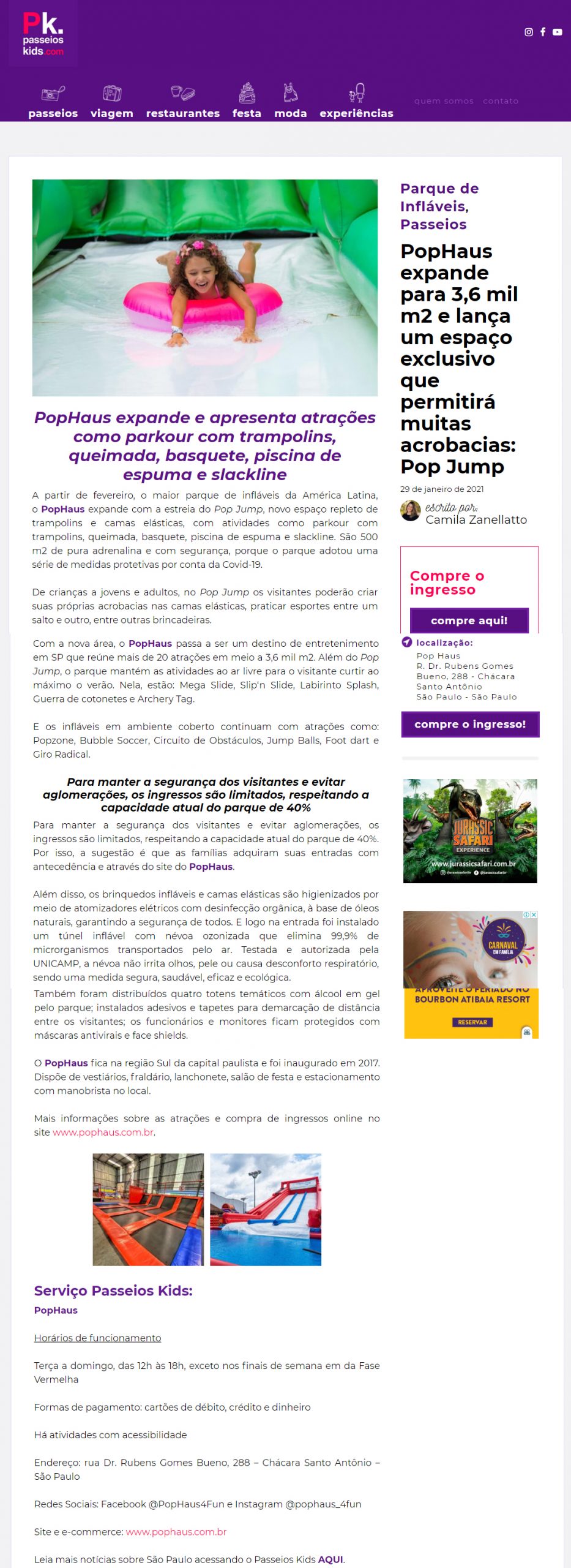 Portal Passeios Kids