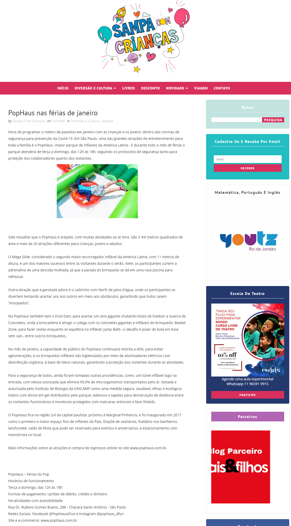 Portal Sampa com Crianças