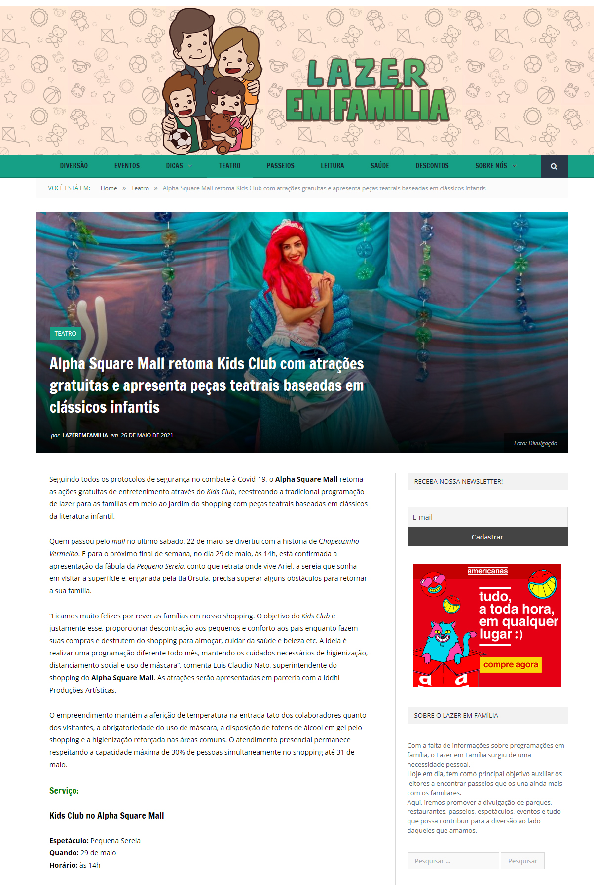 Portal Lazer em Família