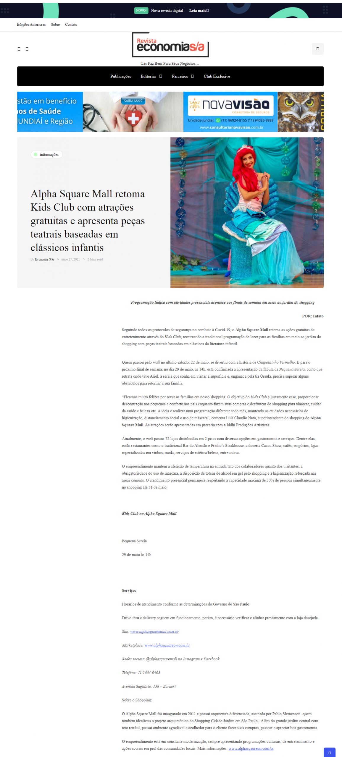 Revista Economia S/A online