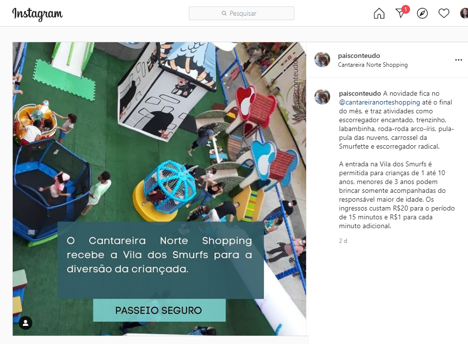 Instagram Pais Conteúdo
