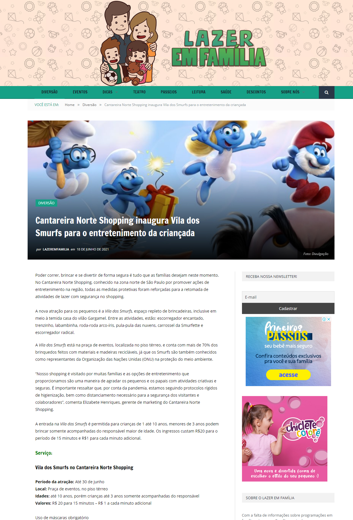 Portal Lazer em Família