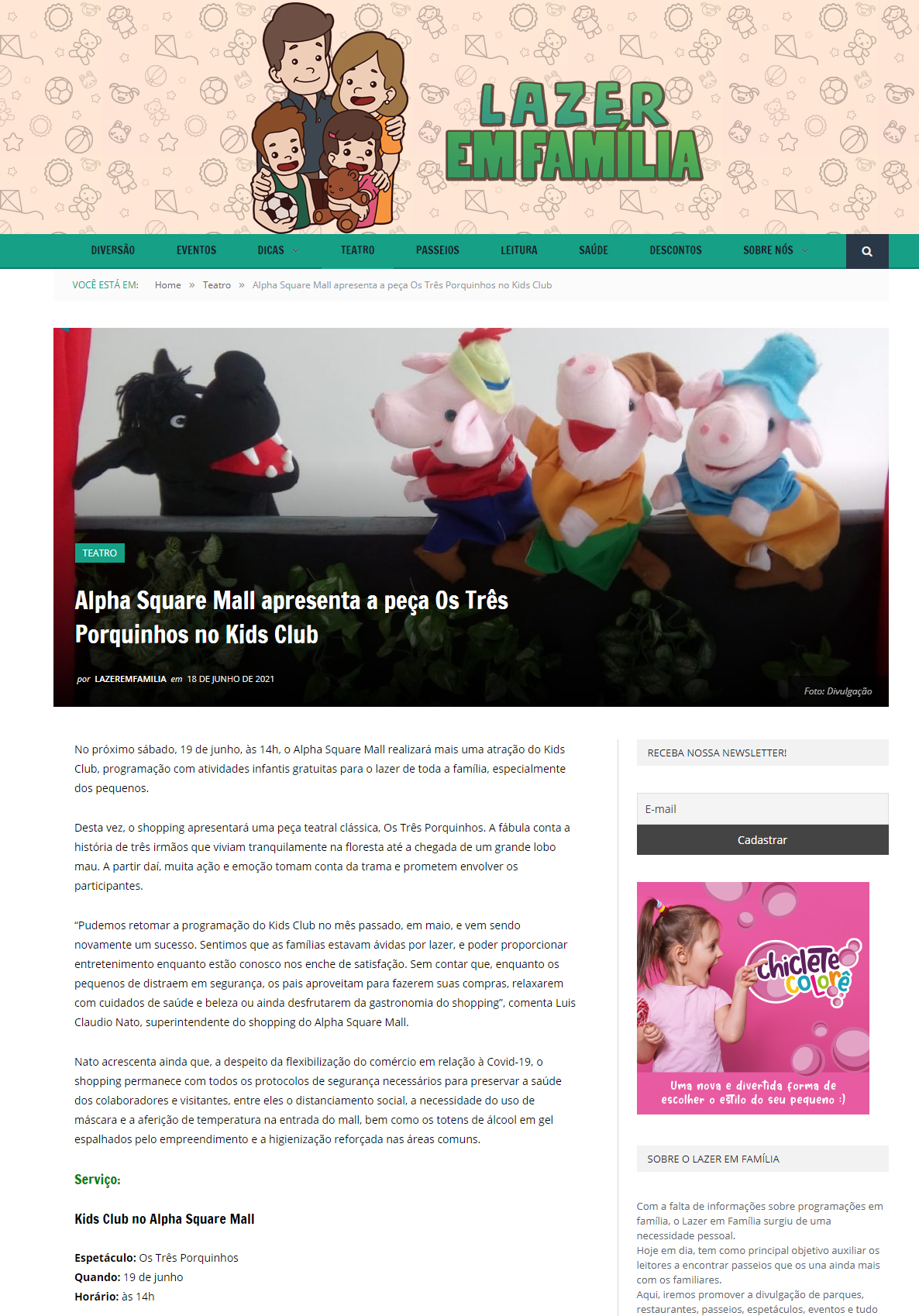 Portal Lazer em Família