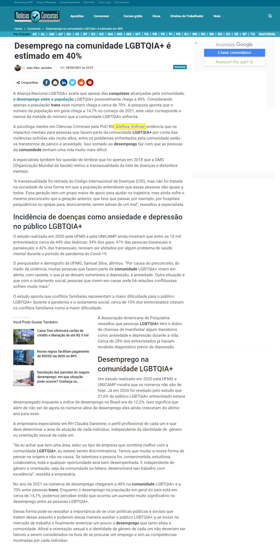 Portal Notícias Concursos