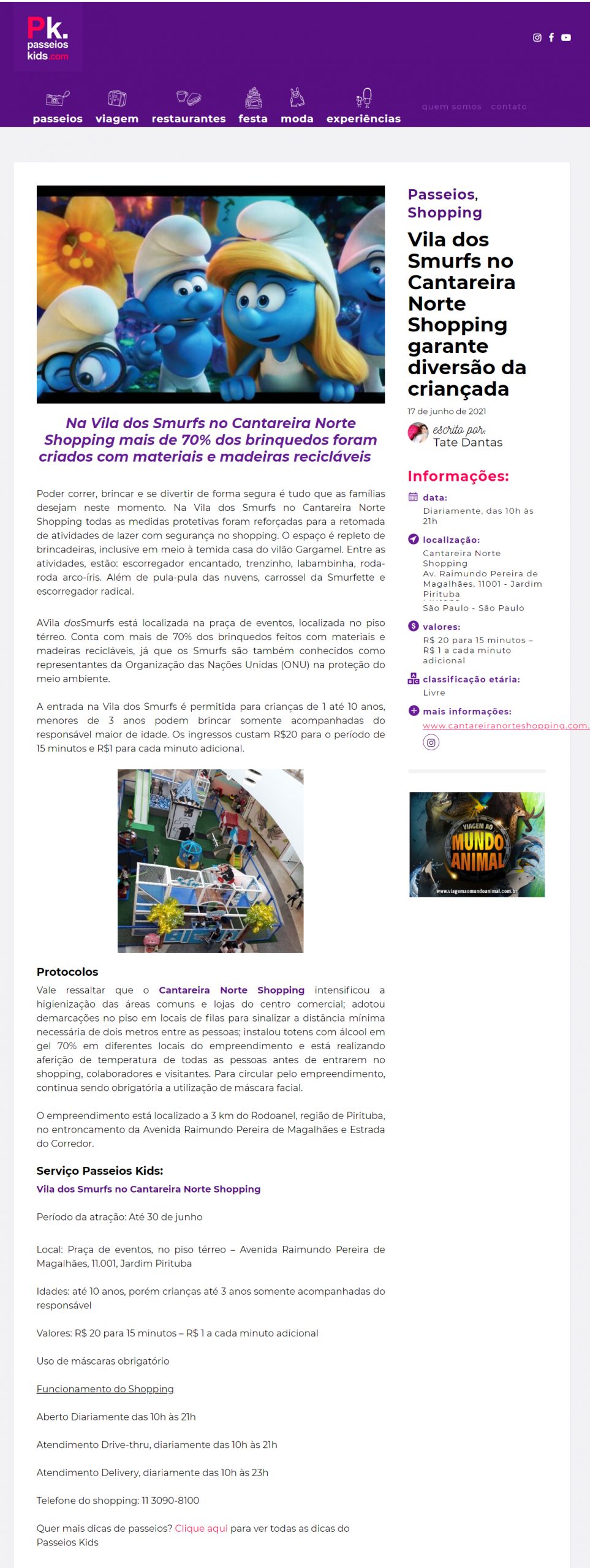 Portal Passeios Kids