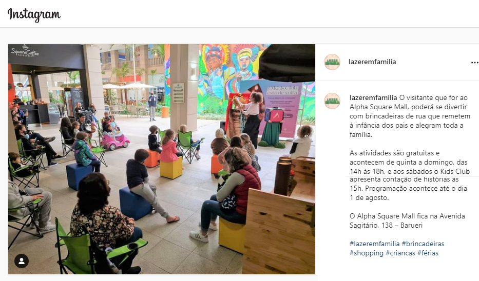 Instagram Lazer em Família