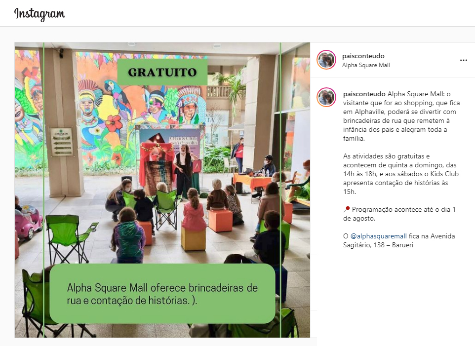 Instagram Pais Conteúdo