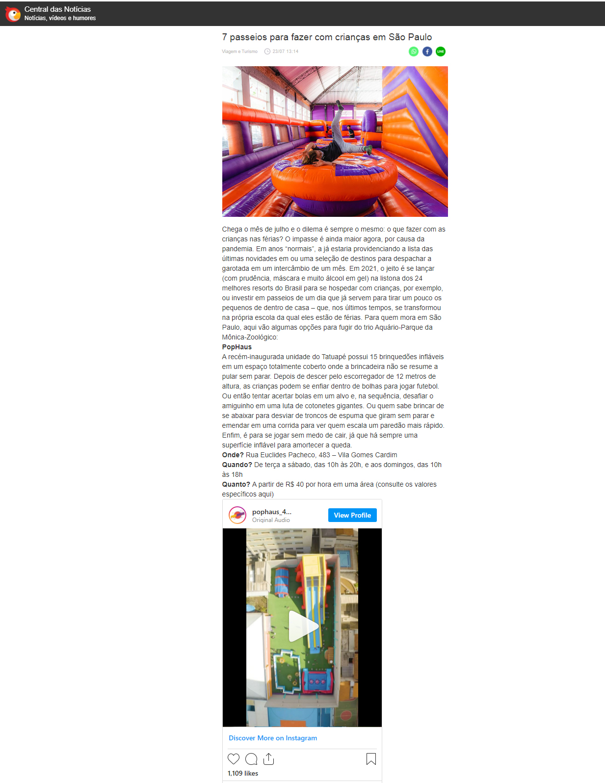 Portal Central da Notícias