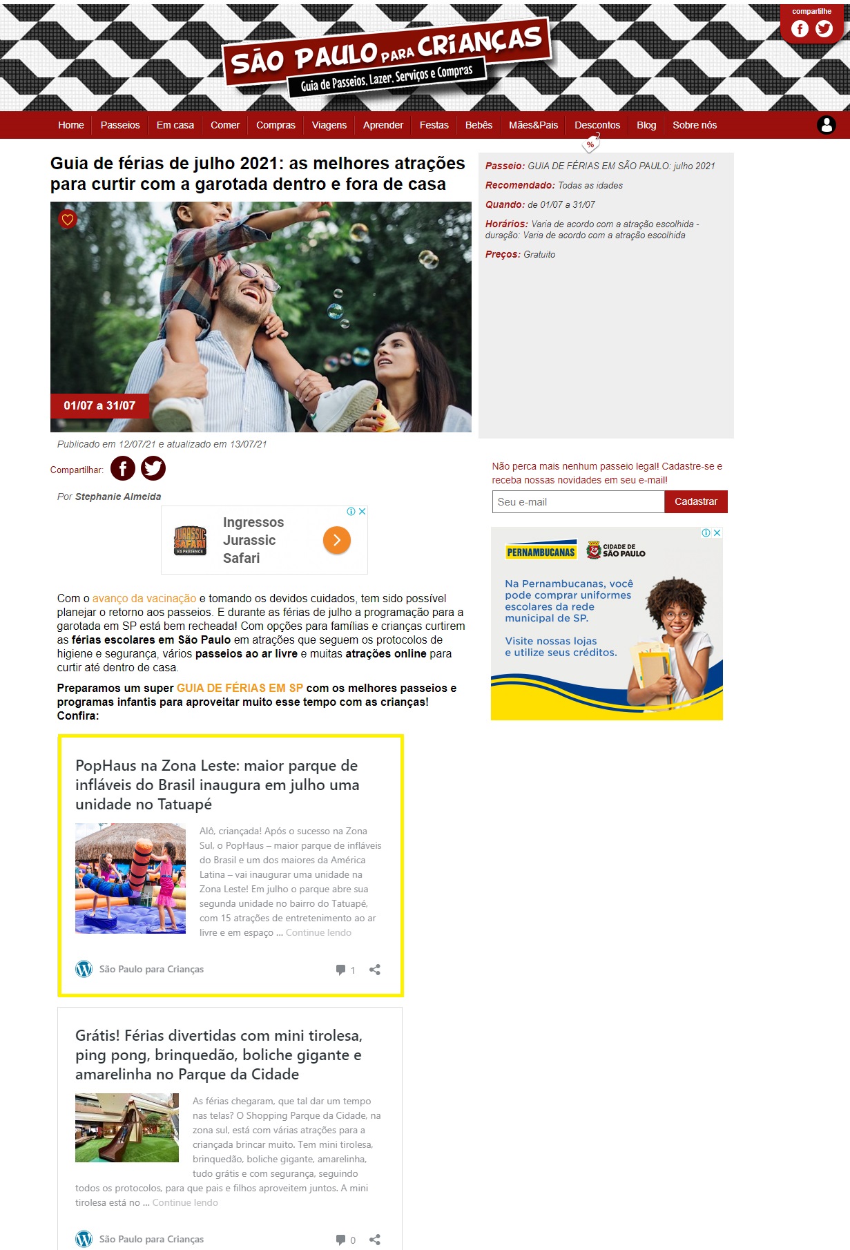 Portal São Paulo para Crianças