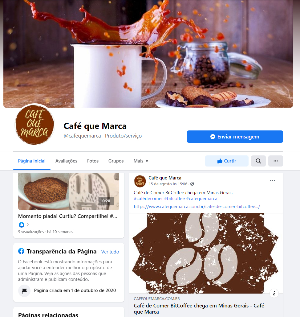 Fanpage Café que Marca