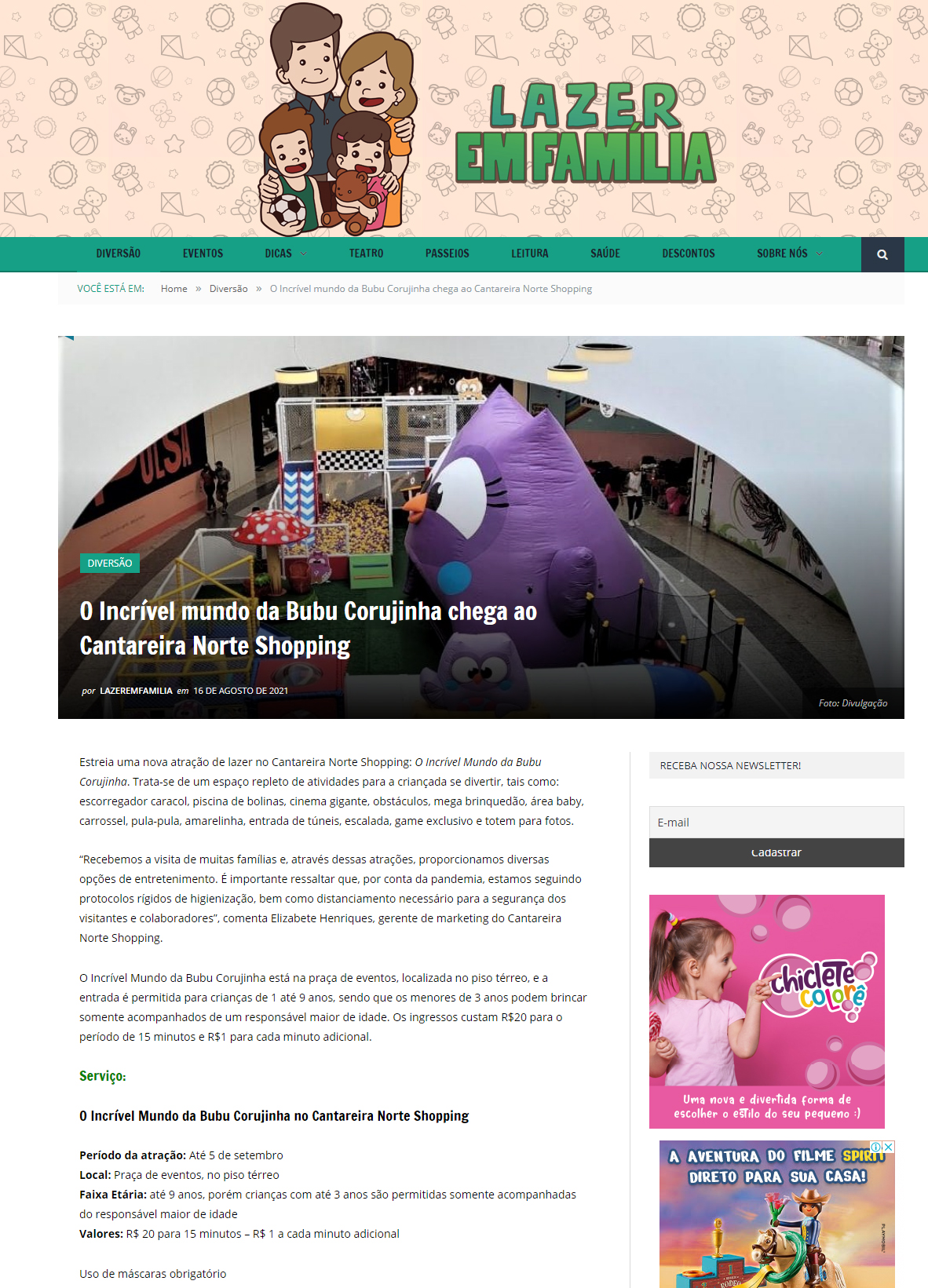 Portal Lazer em Família