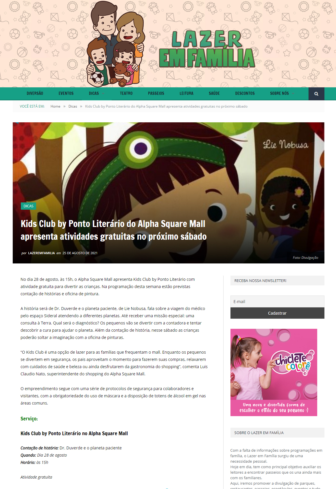 Portal Lazer em Família