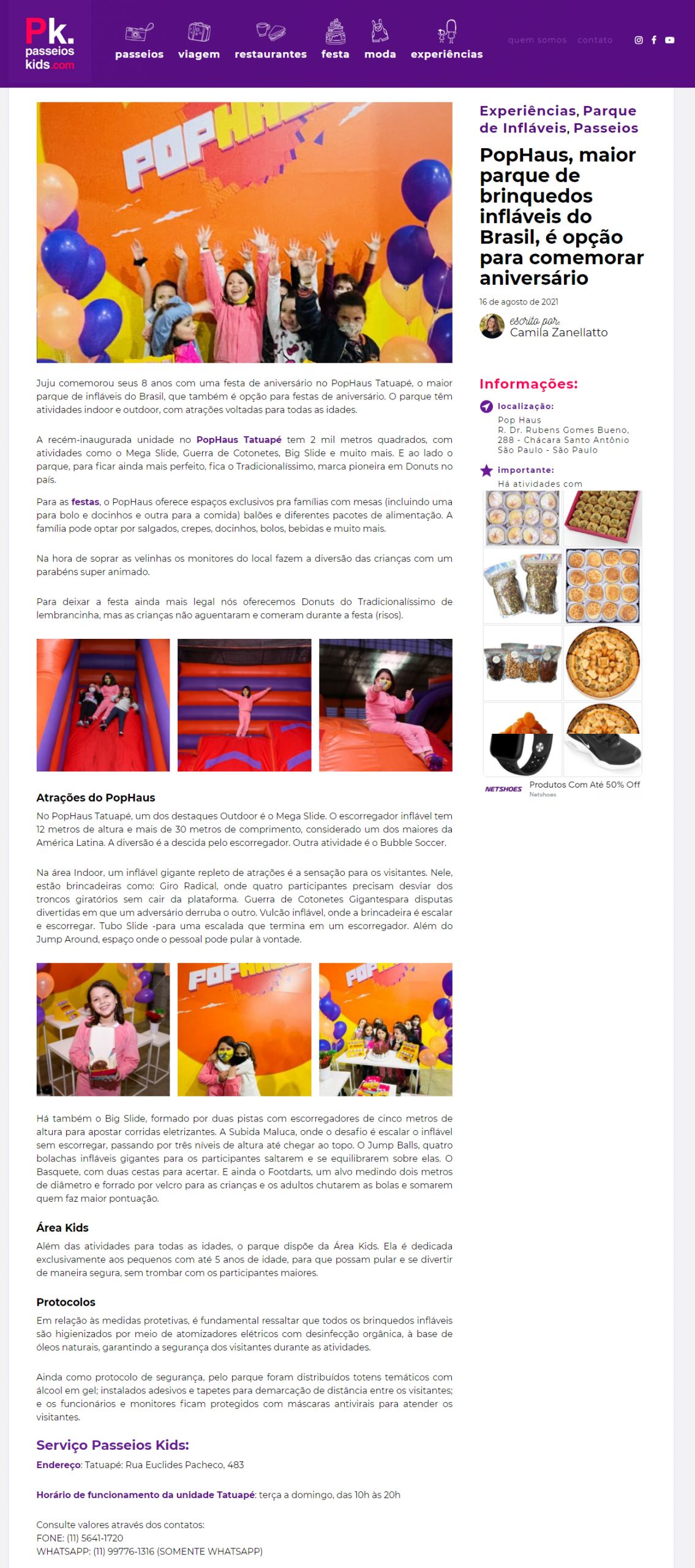 Portal Passeios Kids