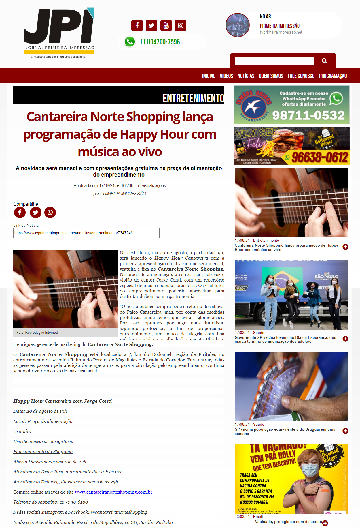 Jornal Primeira Impressão online