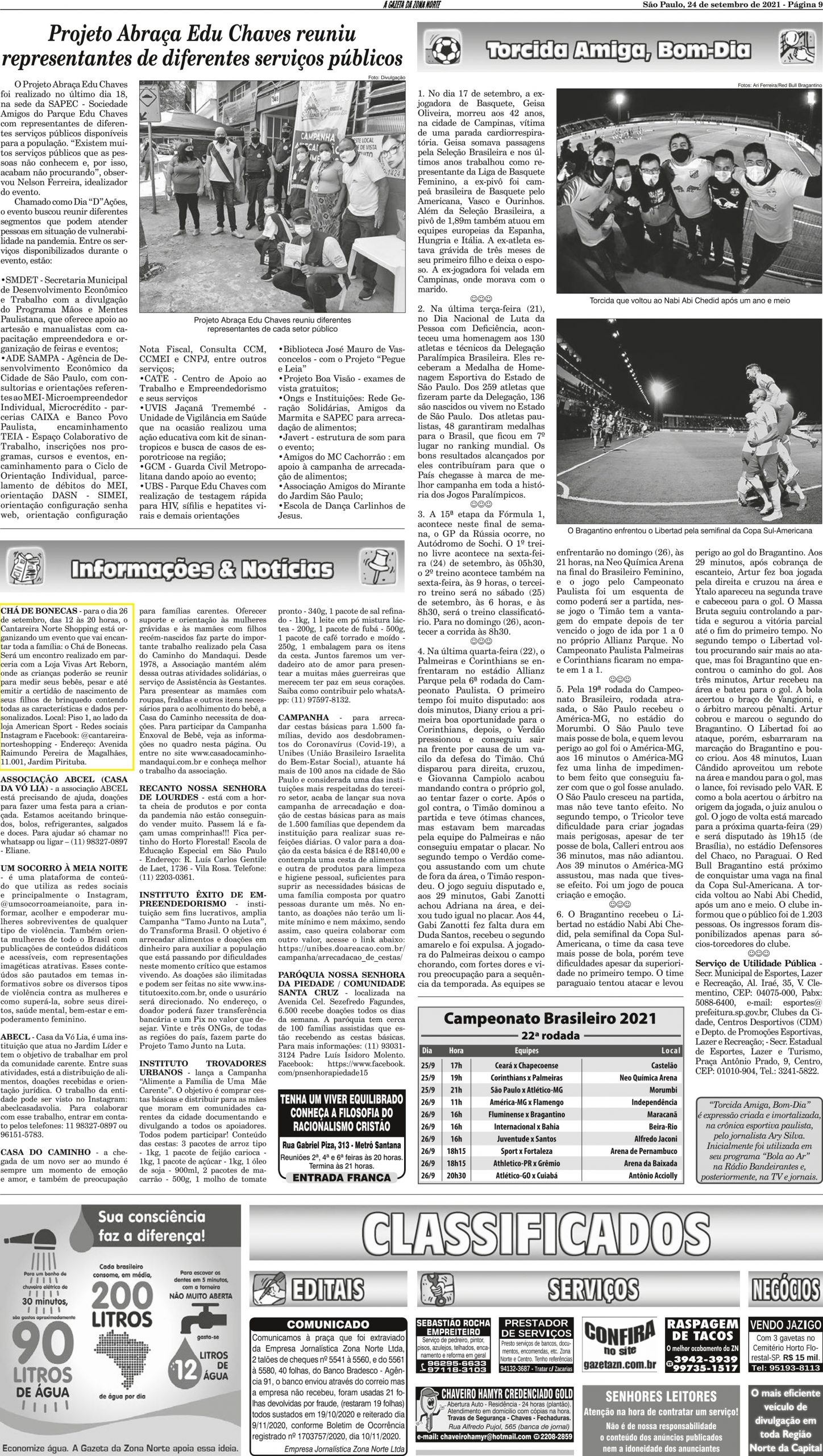 Jornal da Gazeta da Zona Norte