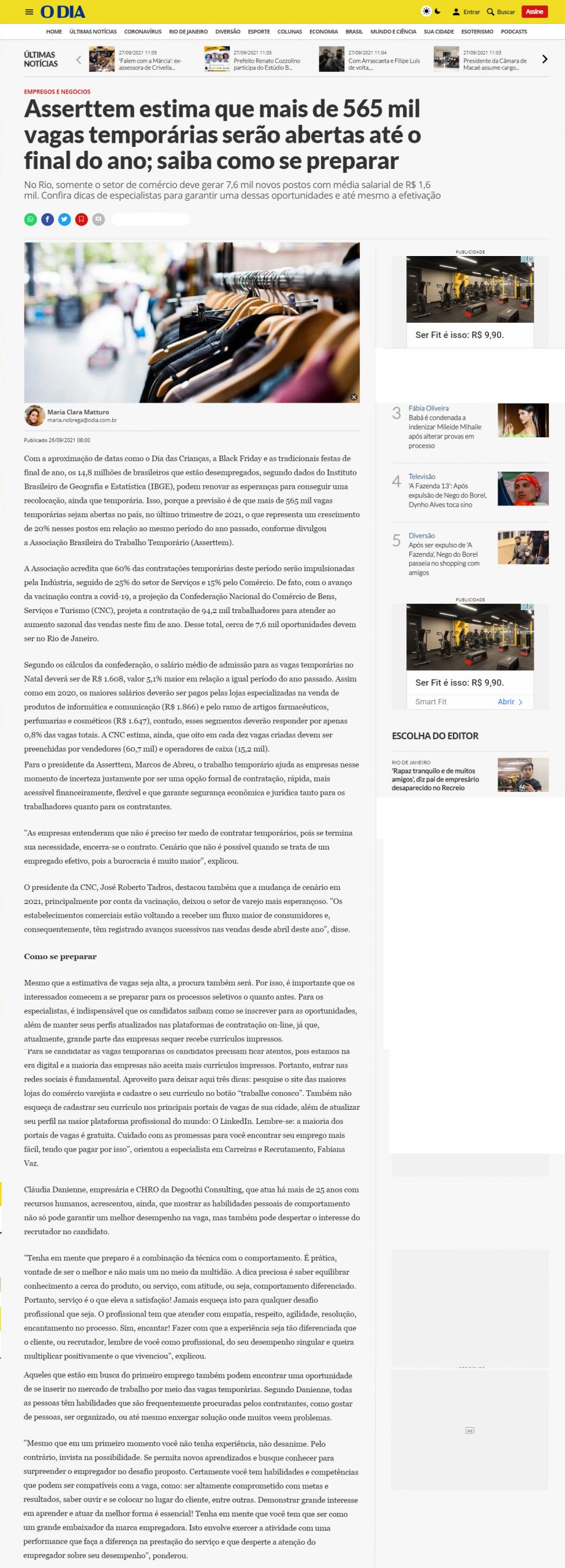 Jornal O Dia online