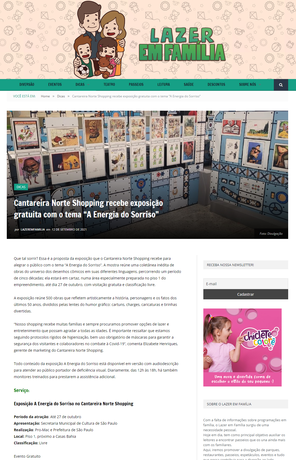 Portal Lazer em Família