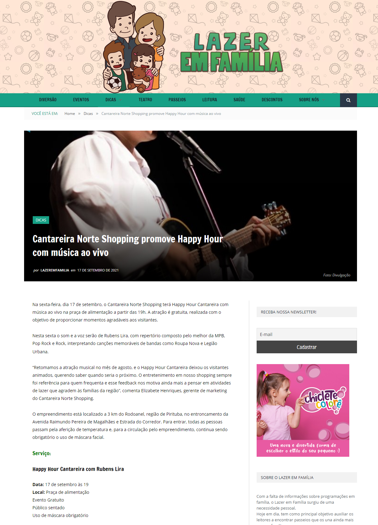 Portal Lazer em Família