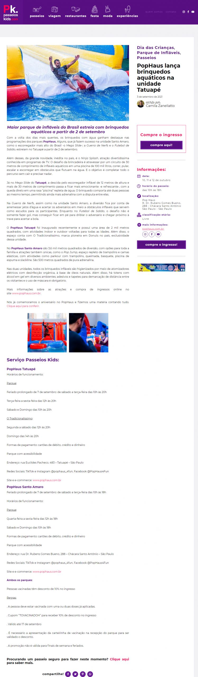 Portal Passeios Kids