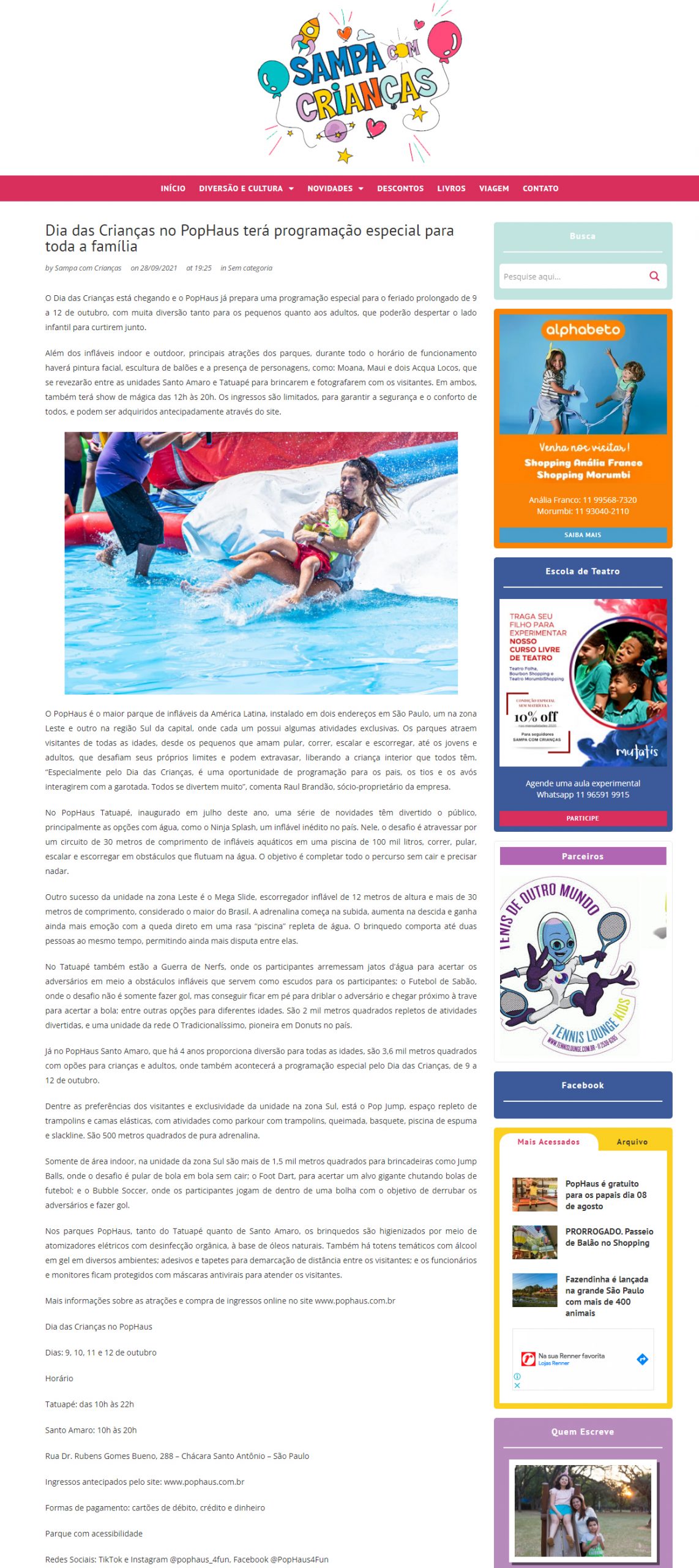 Portal Sampa com Crianças