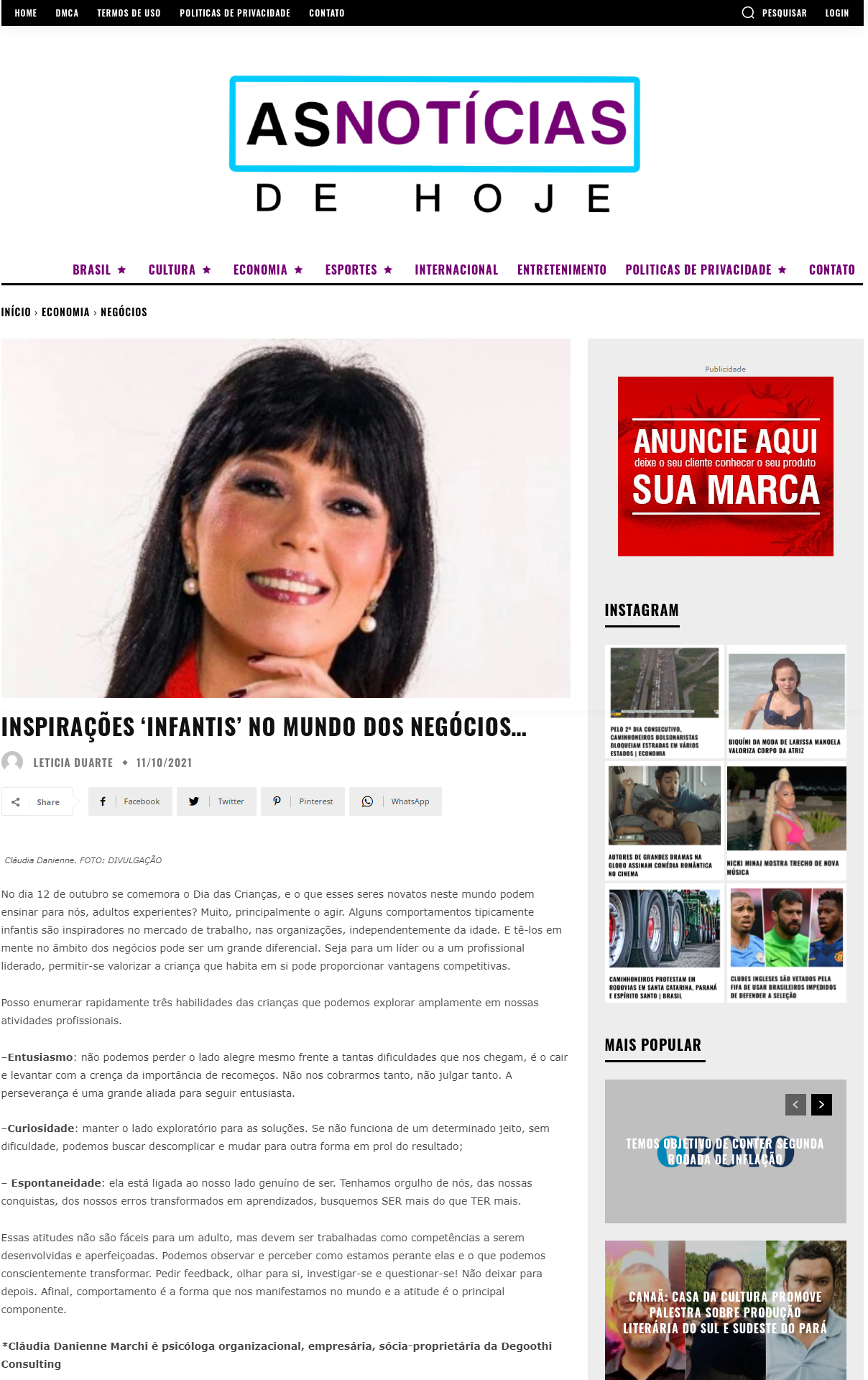 Portal As Notícias de Hoje