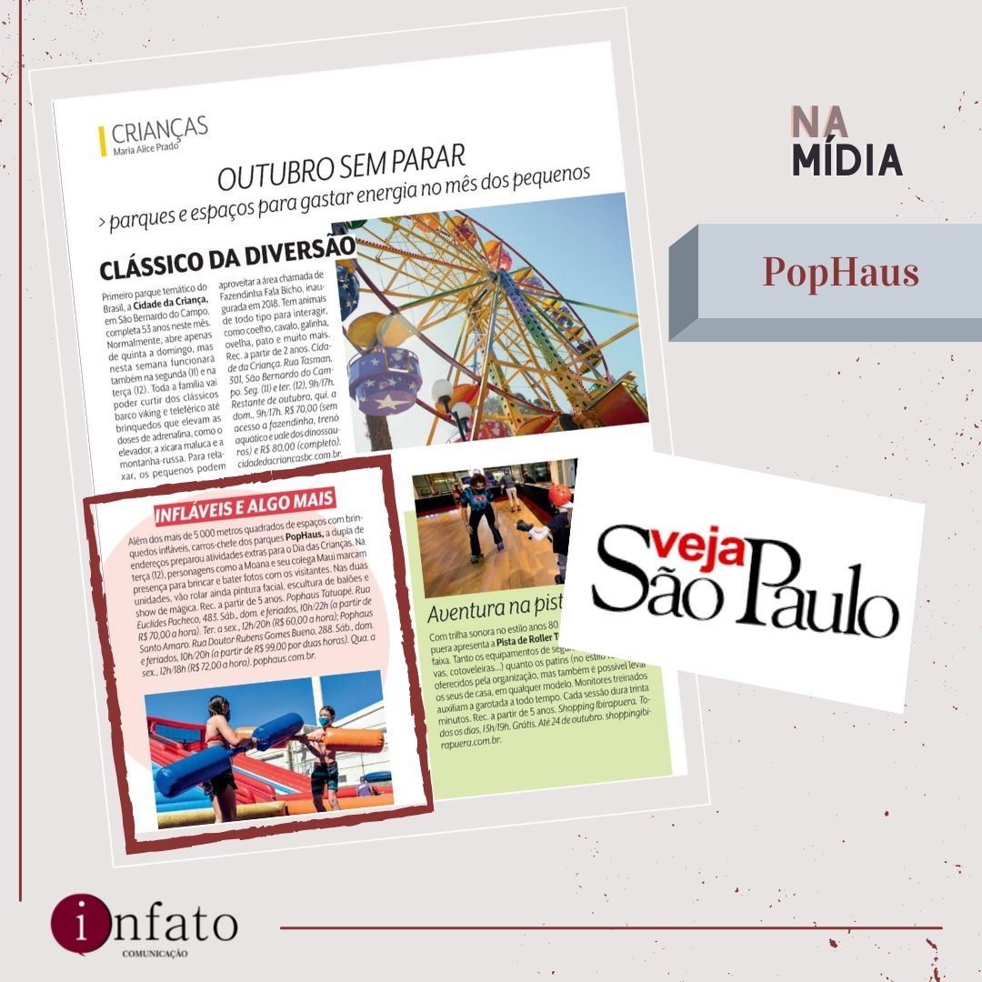 PopHaus na Revista Veja São Paulo – Outubro.2021