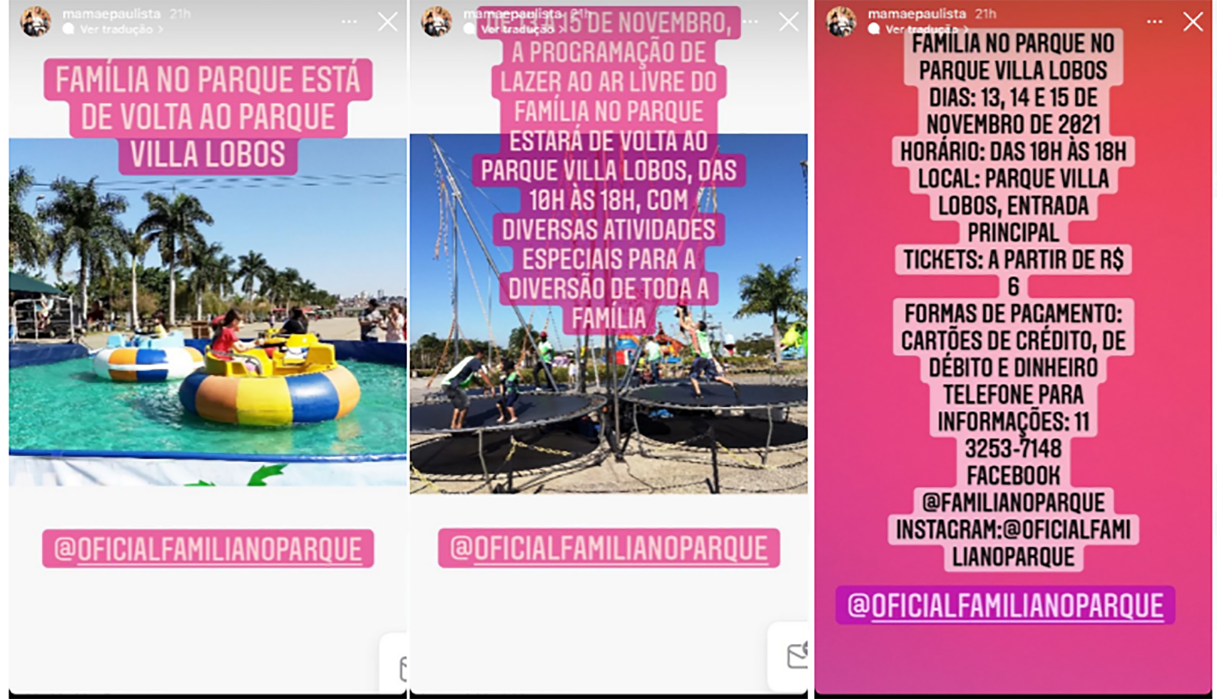 Instagram Mamãe Paulista