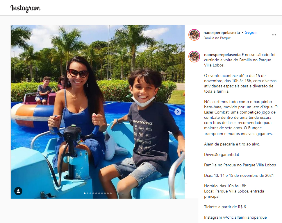 Instagram Não Espere pela Sexta