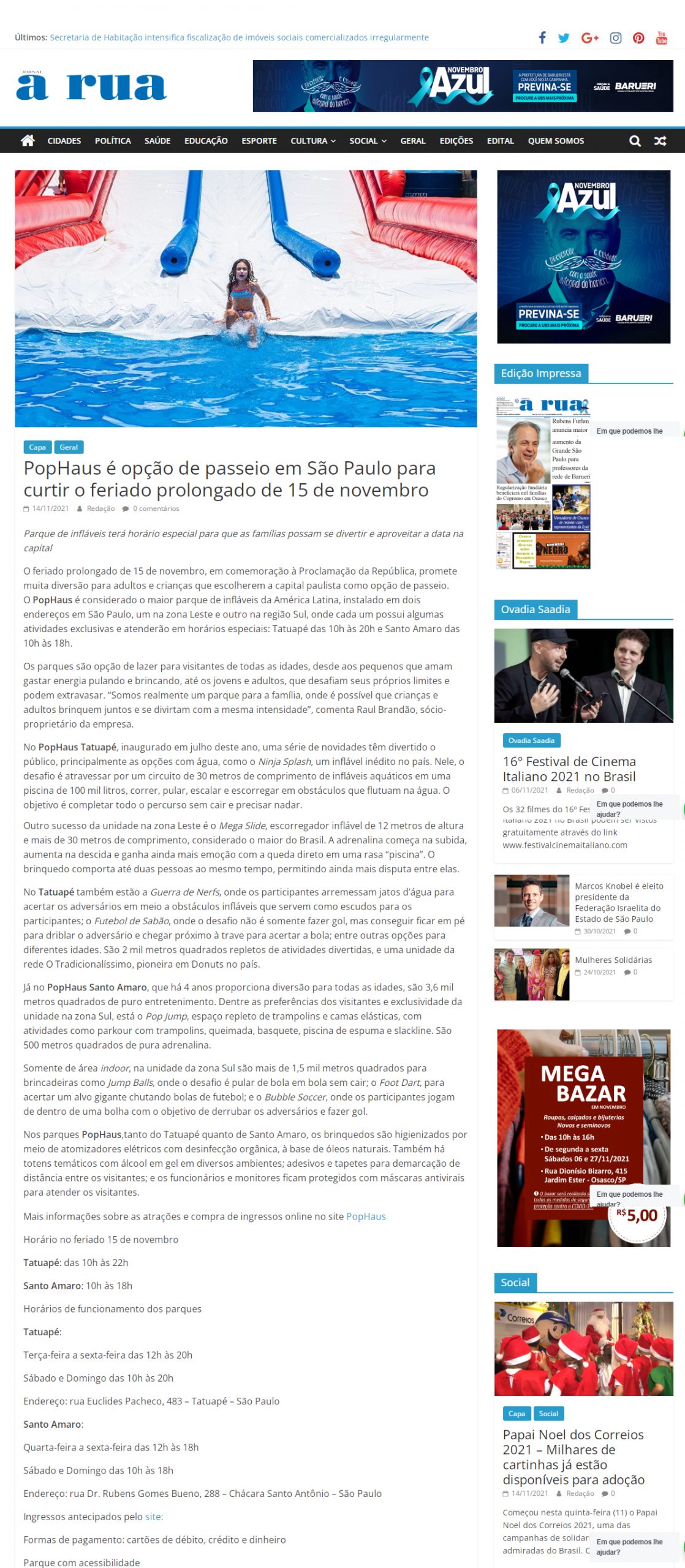 Jornal A Rua online