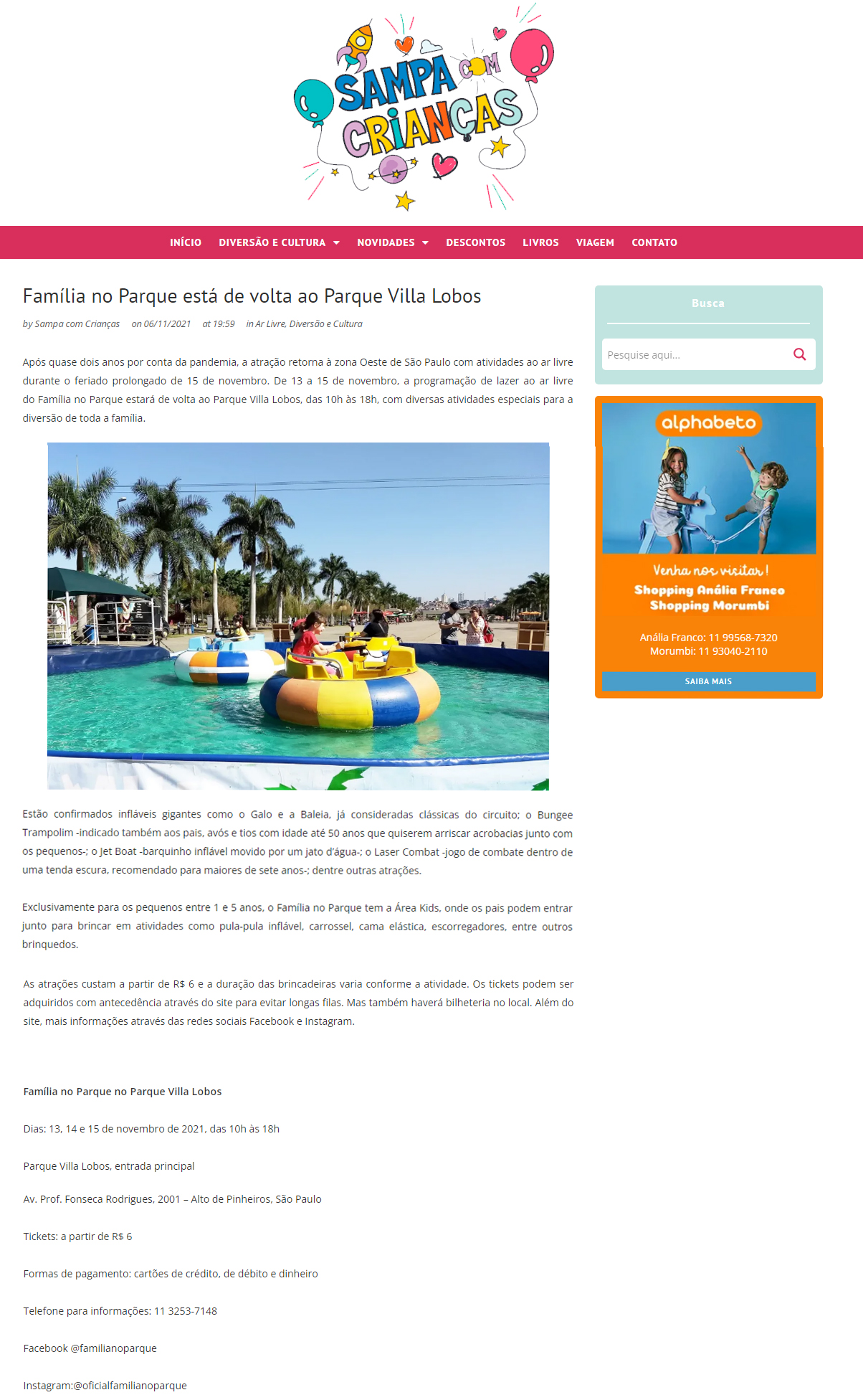 Portal Sampa com Crianças