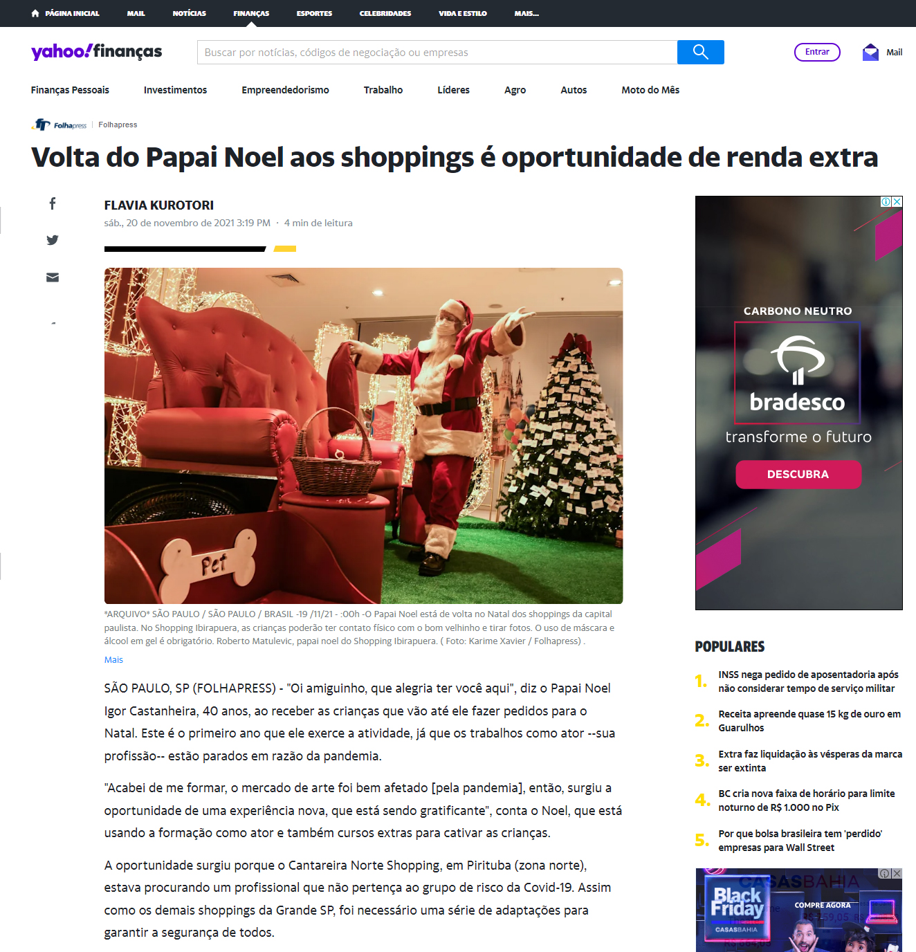 Portal Yahoo! Finanças